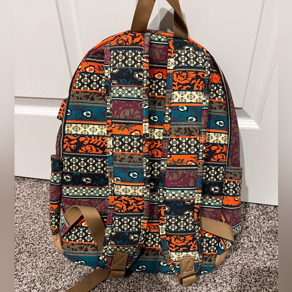 Patterned Boho Backpack - Picture 2 of 9